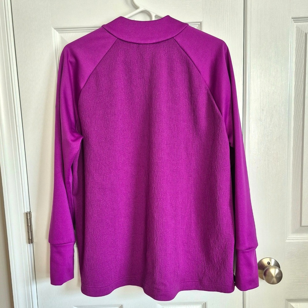 Nike Dri-Fit Therma Golf‎ Purple Quarter-Zip Pullover Lightweight Top women XL - Picture 7 of 11